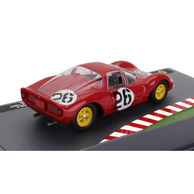 EDICOLA FERRARI 206SP DINO SPIDER TEAM SCUDERIA FERRARI SEFAC N 26 WINNER TRENTO-BONDONE 1965 LUDOVICO SCARFIOTTI - RED 1/43