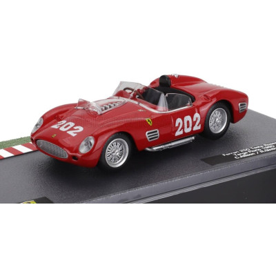 EDICOLA FERRARI 250TR SPIDER N 202 TARGA FLORIO 1960 CLIFF ALLISON - RICHIE GINTHER - RED 1/43