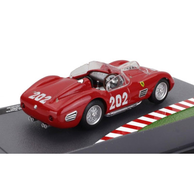 EDICOLA FERRARI 250TR SPIDER N 202 TARGA FLORIO 1960 CLIFF ALLISON - RICHIE GINTHER - RED 1/43