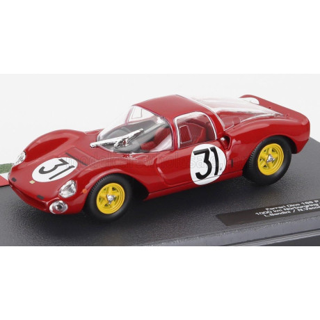 EDICOLA FERRARI DINO 166P COUPE N 31 1000km NURBURGRING 1965 LORENZO BANDINI - NINO VACCARELLA - RED 1/43