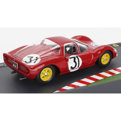 EDICOLA FERRARI DINO 166P COUPE N 31 1000km NURBURGRING 1965 LORENZO BANDINI - NINO VACCARELLA - RED 1/43