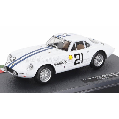 EDICOLA FERRARI 250 GT SPERIMENTALE 3.0L V12 TEAM SEFAC FERRARI N 21 24h LE MANS 1962 ED HUGUS - GEORGE REED - WHITE BLUE 1/43