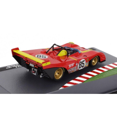 EDICOLA FERRARI 312P SPIDER N 85 WINNER 6h WATKINS GLEN 1972 JACKY ICKX - MARIO ANDRETTI - RED YELLOW 1/43
