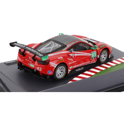 EDICOLA FERRARI 488 GTE 3.9L TURBO V8 TEAM SCUDERIA CORSA N 63 24h DAYTONA 2017 CHRISTINA NIELSEN - ALESSANDRO BALZAN - MATTEO C