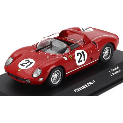 EDICOLA FERRARI 250P SPIDER 3.0L V12 TEAM FERRARI SPA SEFAC N 21 WINNER 24h LE MANS 1963 LUDOVICO SCARFIOTTI - LORENZO BANDINI -