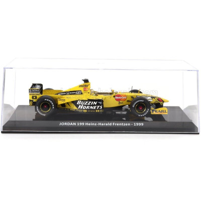 EDICOLA JORDAN F1  199 N 8 SEASON 1999 HEINZ HARALD FRENTZEN - CON VETRINA - WITH SHOWCASE - YELLOW BLACK 1/24