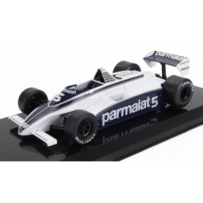 EDICOLA BRABHAM F1  BT49C PARMALAT RACING TEAM N 5 WORLD CHAMPION SEASON 1981 NELSON PIQUET - CON VETRINA - WITH SHOWCASE - WHIT