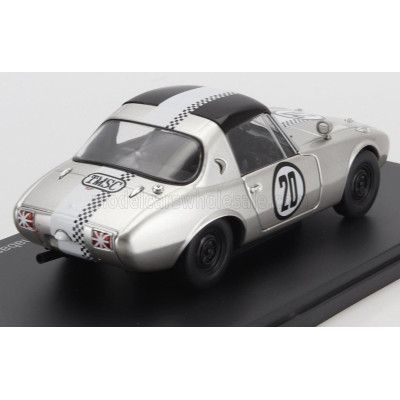 EDICOLA TOYOTA 800 SPORTS GT-I N 20 CCC RACE FUNABASHI CIRCUIT 1965 TOJIRO UKIYA - SILVER WHITE 1/24