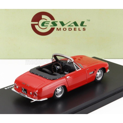 ESVAL MODEL OSCA 1600GT FISSORE CABRIOLET OPEN 1963 - RED BLACK 1/43