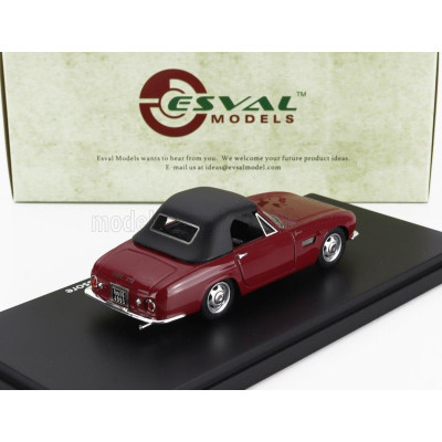 ESVAL MODEL OSCA 1600GT FISSORE CABRIOLET CLOSED 1963 - BROWN BLACK 1/43