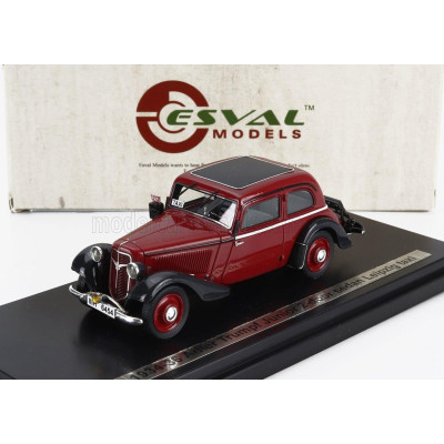 ESVAL MODEL ADLER TRUMPF JUNIOR LIPSIA TAXI  1934 - RED BLACK WHITE 1/43