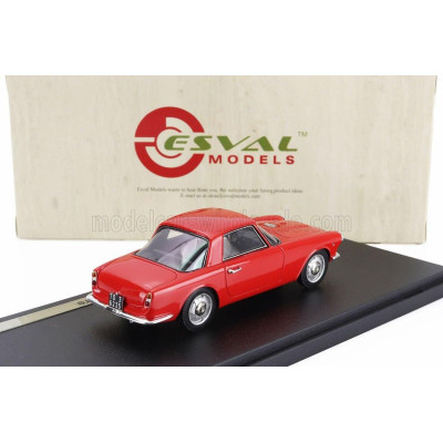 ESVAL MODEL FIAT 1500 S COUPE BY FISSORE 1960 - RED 1/43