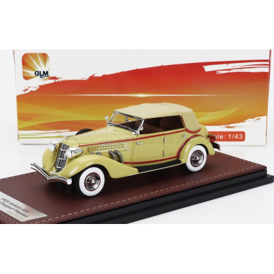 GLM MODELS AUBURN 851 SUPERCHARGED PHAETON CABRIOLET CLOSED 1935 - YELLOW 1/43