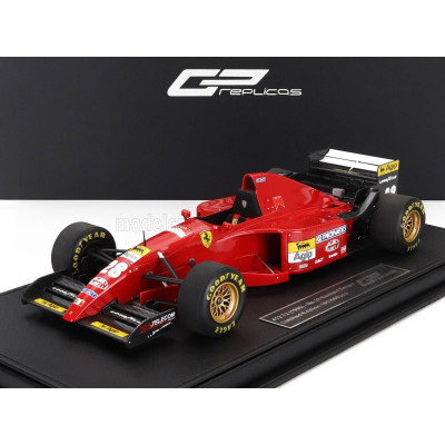 GP REPLICAS FERRARI F1  412T2 N 28 SEASON 1995 GERHARD BERGER - CON VETRINA - WITH SHOWCASE - RED 1/18