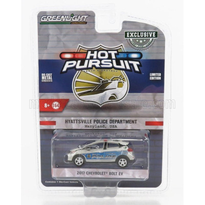 GREENLIGHT CHEVROLET BOLT MARYLAND POLICE DEPARTMENT 2017 - SILVER BLUE 1/64
