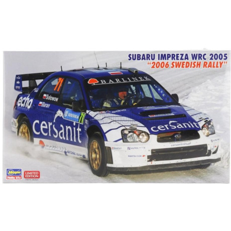 HASEGAWA SUBARU IMPREZA WRC TEAM CERSANIT N 71 RALLY SWEDEN 2006 MICHAL SOLOWOW - MACIEJ BARAN 1/24