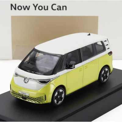 I SCALE VOLKSWAGEN ID.BUZZ MINIBUS 2023 - YELLOW WHITE 1/43