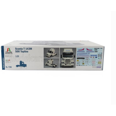 ITALERI SCANIA 143M 500 TOPLINE TRACTOR TRUCK 2-ASSI 1995 1/24