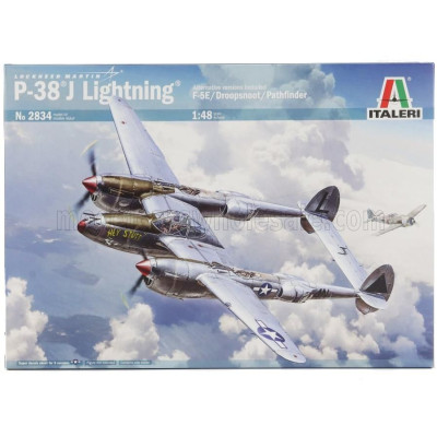 ITALERI LOCKHEED MARTIN P-38J LIGHTNING CACCIA AIRPLANE 1939 1/48