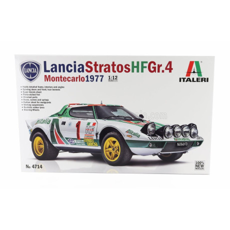 ITALERI LANCIA STRATOS HF ALITALIA Gr.4 (night version) N 1 WINNER RALLY MONTECARLO 1977 SANDRO MUNARI - SILVIO MAIGA + STRATOS
