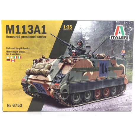ITALERI TANK M113A1 ARMOURED PERSONNEL CARRIER MILITARY 1945 1/35