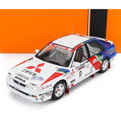 IXO MODELS MITSUBISHI GALANT VR-4 TEAM MITSUBISHI RALLIART EUROPE N 9 2nd RAC RALLY 1990 KENNETH ERIKSSON - STAFFAN PARMANDER -