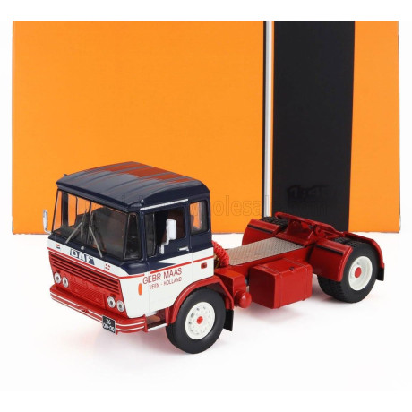 IXO MODELS DAF 2600 TRACTOR TRUCK 2-ASSI 1970 - WHITE RED 1/43