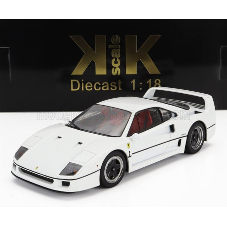 KK SCALE FERRARI F40 1987 - PERSONAL CAR SULTAN OF BRUNEI - WHITE 1/18
