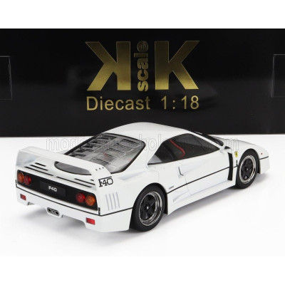 KK SCALE FERRARI F40 1987 - PERSONAL CAR SULTAN OF BRUNEI - WHITE 1/18