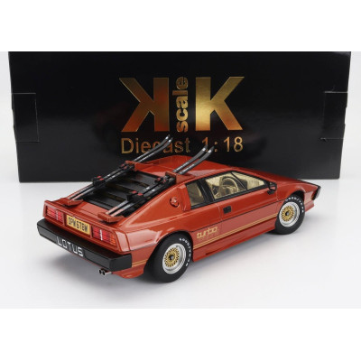 KK SCALE LOTUS ESPRIT TURBO 1981 WITH SKI - CON SCI - COPPER MET 1/18