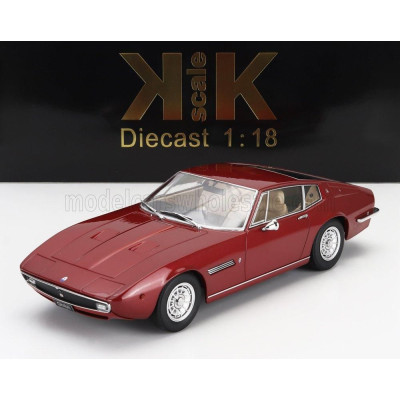 KK SCALE MASERATI GHIBLI COUPE 1969 - RED MET 1/18