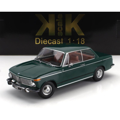 KK SCALE BMW 1802 1-SERIES FACELIFT (RESTYLING) 1971 - DARK GREEN 1/18