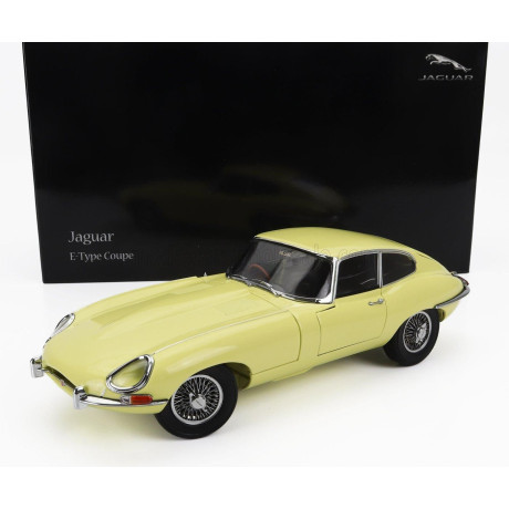 KYOSHO JAGUAR E-TYPE COUPE MK1 RHD 1961 - YELLOW 1/18