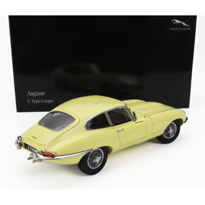 KYOSHO JAGUAR E-TYPE COUPE MK1 RHD 1961 - YELLOW 1/18