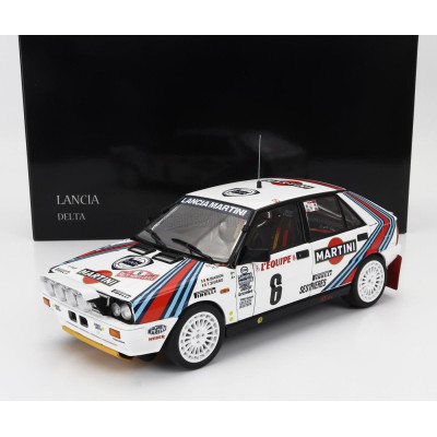 KYOSHO LANCIA DELTA HF INTEGRALE 4WD (night version) TEAM MARTINI RACING N 6 WINNER RALLY MONTECARLO 1987 MIKI BIASION - TIZIANO