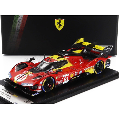 LOOKSMART FERRARI 499P 3.0L TURBO V6 TEAM FERRARI AF CORSE N 51 3rd 24h LE MANS 2024 ALESSANDRO PIER GUIDI - JAMES CALADO - ANTO