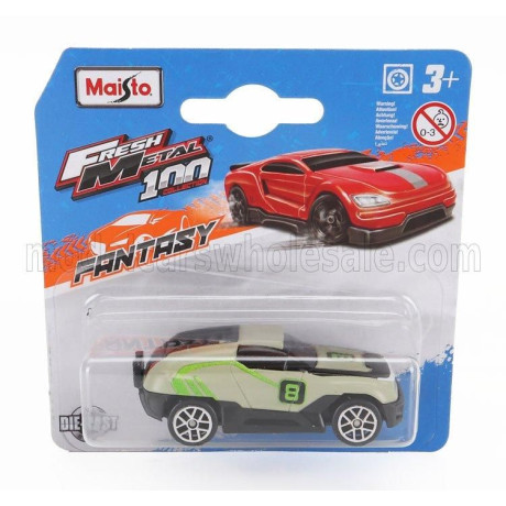 MAISTO NISSAN XTR N 8 RALLY 2023 - SILVER GREEN 1/55
