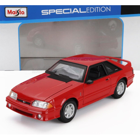 MAISTO FORD USA MUSTANG SVT COBRA COUPE 1993 - RED 1/24