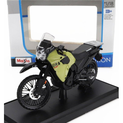 MAISTO KAWASAKI KLR 650 2021 - BLACK GREEN 1/18