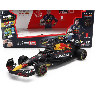 MAISTO RED BULL F1  RB18 TEAM ORACLE RED BULL RACING N 1 WORLD CHAMPION SEASON 2022 MAX VERSTAPPEN - MATT BLUE YELLOW RED 1/24