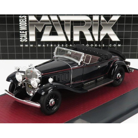 MATRIX SCALE MODELS CADILLAC 452A V16 ROADSTER FLEETWOOD OPEN 1930 - BLACK 1/43