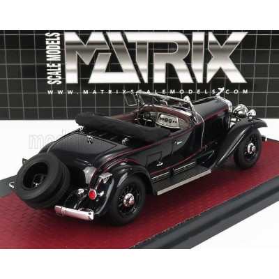 MATRIX SCALE MODELS CADILLAC 452A V16 ROADSTER FLEETWOOD OPEN 1930 - BLACK 1/43