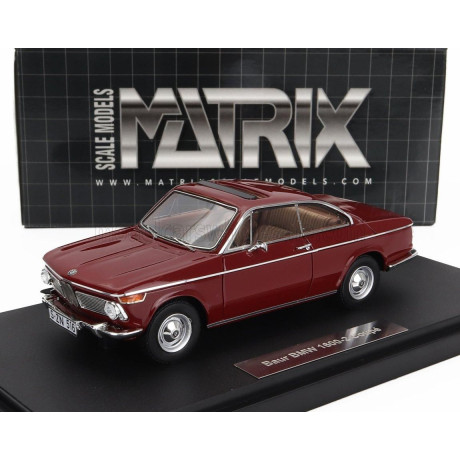 MATRIX SCALE MODELS BMW 1602 BAUR COUPE 1967 - RED 1/43
