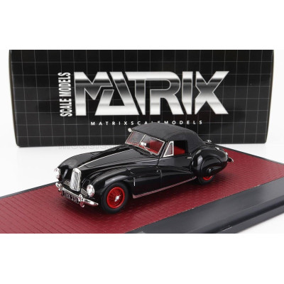 MATRIX SCALE MODELS ASTON MARTIN 2-L SPORTS SPIDER CABRIOLET CLOSED 1949 - BLACK 1/43