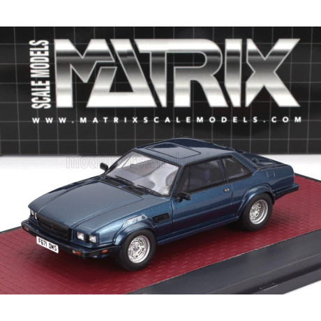 MATRIX SCALE MODELS DE TOMASO LONGCHAMP GTS/E 1988 - BLUE MET 1/43