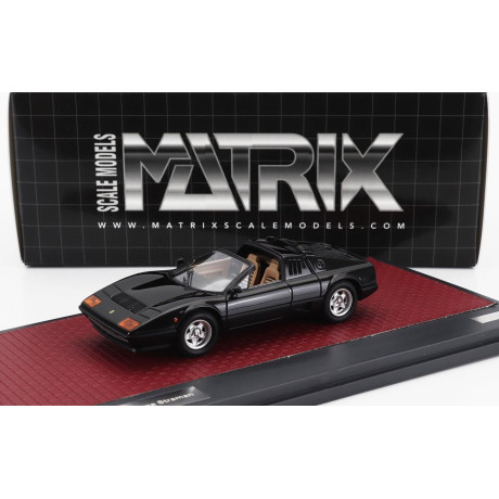 MATRIX SCALE MODELS FERRARI 512BB TARGA STRAMAN 1978 - BLACK 1/43