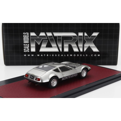MATRIX SCALE MODELS MONTEVERDI HAI 450 GTS 1973 - SILVER BLACK 1/43