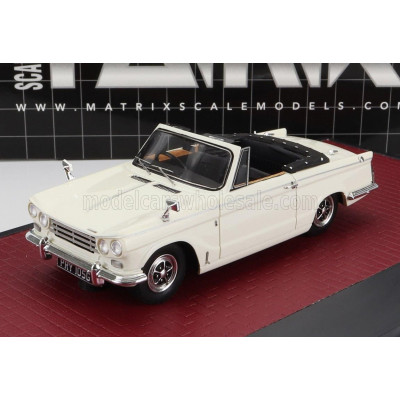 MATRIX SCALE MODELS TRIUMPH VITESSE DHC 1968 - WHITE 1/43