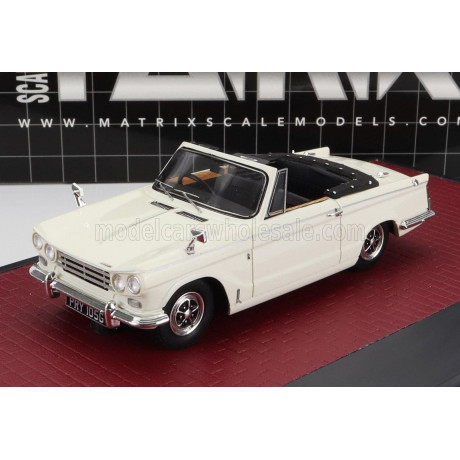 MATRIX SCALE MODELS TRIUMPH VITESSE DHC 1968 - WHITE 1/43
