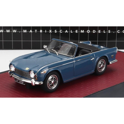 MATRIX SCALE MODELS TRIUMPH TR5 CABRIOLET OPEN 1967 - BLUE 1/43